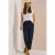 Mid Waist Slim Leg broek in Loose Fit