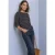 Shirt met lange mouwen, boothals en glitters