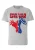 LOGOSHIRT Shirt ‘Captain America’  blauw / grijs gemêleerd / rood / wit