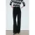 Mango regular waist wide leg jeans – zwart