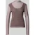 Zero Semitransparante longsleeve met opstaande kraag