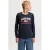 JACK & JONES JUNIOR longsleeve met logo – donkerblauw