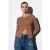 Slim Fit Katoenmix Rits Blouse