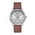Heritor Automatic Argento leren band horloge
