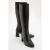 Sejas Leren Blokhak Kniehoge Laars (Dames)
