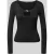 Guess relaxed fit shirt met lange mouwen van elastische materiaalmix