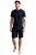 Ted Baker Pyjama Shorts | Heren Casual Lounge Wear Pyjama Broek met Zakken – Marineblauw