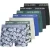 Jack & Jones Heren boxershorts effen trunks jacben 7-pack blauw/groen effen/gebloemd