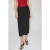 Mango viscose midi rok – zwart