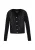 faina Gebreid vest  zwart