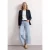 Street One Dames Eenvoudige blazer in effen kleur in Blauw