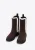 Wittchen Suède Chelsea Boots voor dames met imitatie schapenvacht, donkerbruin