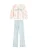 Cool Club Set  pastelblauw / rosa / wit