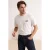 TRENDYOL MAN Heren Ecru Slogan Kort Oversized T-shirts