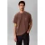 CALVIN KLEIN JEANS relaxed T-shirt met backprint bruin