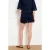 LOLALIZA denim regular low waist short donkerblauw