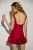 Open Back Bodycon Minijurk met Ballonzoomdetail