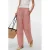 VERO MODA wide leg high waist casual broek terra
