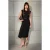 TRENDYOLMİLLA Dames Zwart Effen Midi Mouwloos Avond / Dagelijks Bodycon Jurken