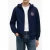 Tommy Hilfiger Flag Embroidery French Terry Zip-thru Hoody Carbon Navy