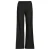 Anytime wide leg broek met contrast bies zwart