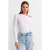Slim Fit Asymmetrisch U cut Blouse