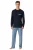 Schiesser blauwe pyjama geruit katoen