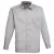 Premier Heren Premier Poplin Formeel Overhemd Met Lange Mouwen (Zilver)