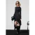 Asymmetrische mini-jurk met ronde hals