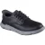 Skechers Garza Duran Leren Heren Zwarte Sneakers