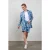 DIDI Travel Bermuda Urban In Offwhite With Blue Azur Fusion Print