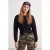 TRENDYOLMİLLA Dames Zwart Effen Lang, Getailleerd Sweatshirts