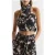 Reiss Ally Tank Top Cami Black/blush