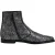 Dolce & Gabbana Donkergrijze Katoenen Geleerde Chelsea Boots Schoenen