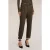Motivi Baggy Pants In Twill Fabric Military Green