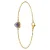 Lucardi Armband ‘Weinlese’  goud / donkerlila