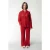 Colourful Rebel Melody Crochet Straight Pants Poppy Red