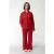 Colourful Rebel Melody Crochet Straight Pants Poppy Red