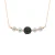 Crystal Necklace Preciosa Black Silver 925