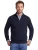 Casa Moda donkerblauw half-zip trui wol