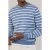McGregor C-neck Striped Sweater Kobalt
