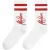 Malelions Signature Christmas Socks 3-Pack | White/Red