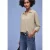 Street One Dames Shirt in effen kleur in Beige
