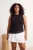 Trendyol Curve Dames Zwart Effen Mouwloos Getailleerd Grote maten Blouses