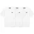 Malelions Men Signature T-Shirt 3-Pack | White/White/White