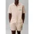 Calvin Klein Heritage Crest S/s Sleep Top Slim Stripe Chalk