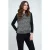 Top met lange mouwen en print in zwart