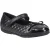 Hush Puppies Lottie Leren Zwarte Ballerina’s Voor Meisjes