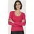 EsQualo Sweater Deep Round Neck Rib Fuchsia