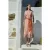 Devotion Twins Zhn Long Dress Jacquard With Belt Red Orange